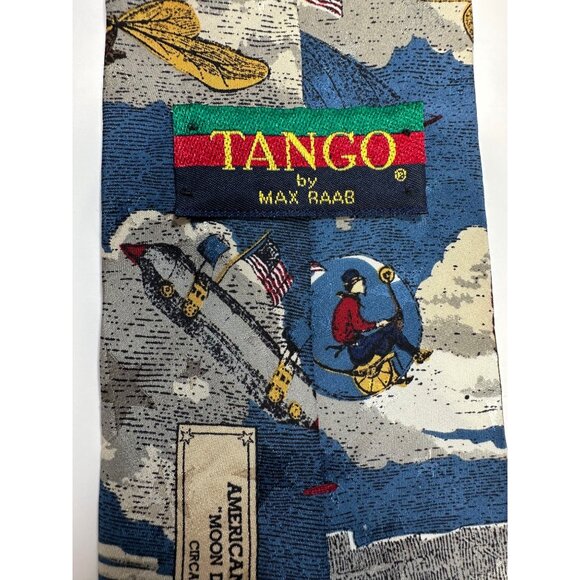Tango By Max Raab Americana Series "Moon Dreams" Novelty Tie Circa 1892 - Picture 8 of 8